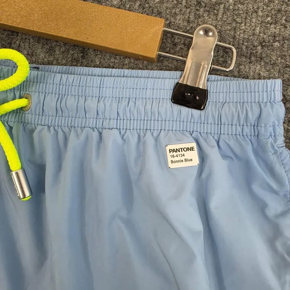 MC2 Saint Barth Swim Shorts Men Large Pantone Bonnie Blue Trunks Beach Summer